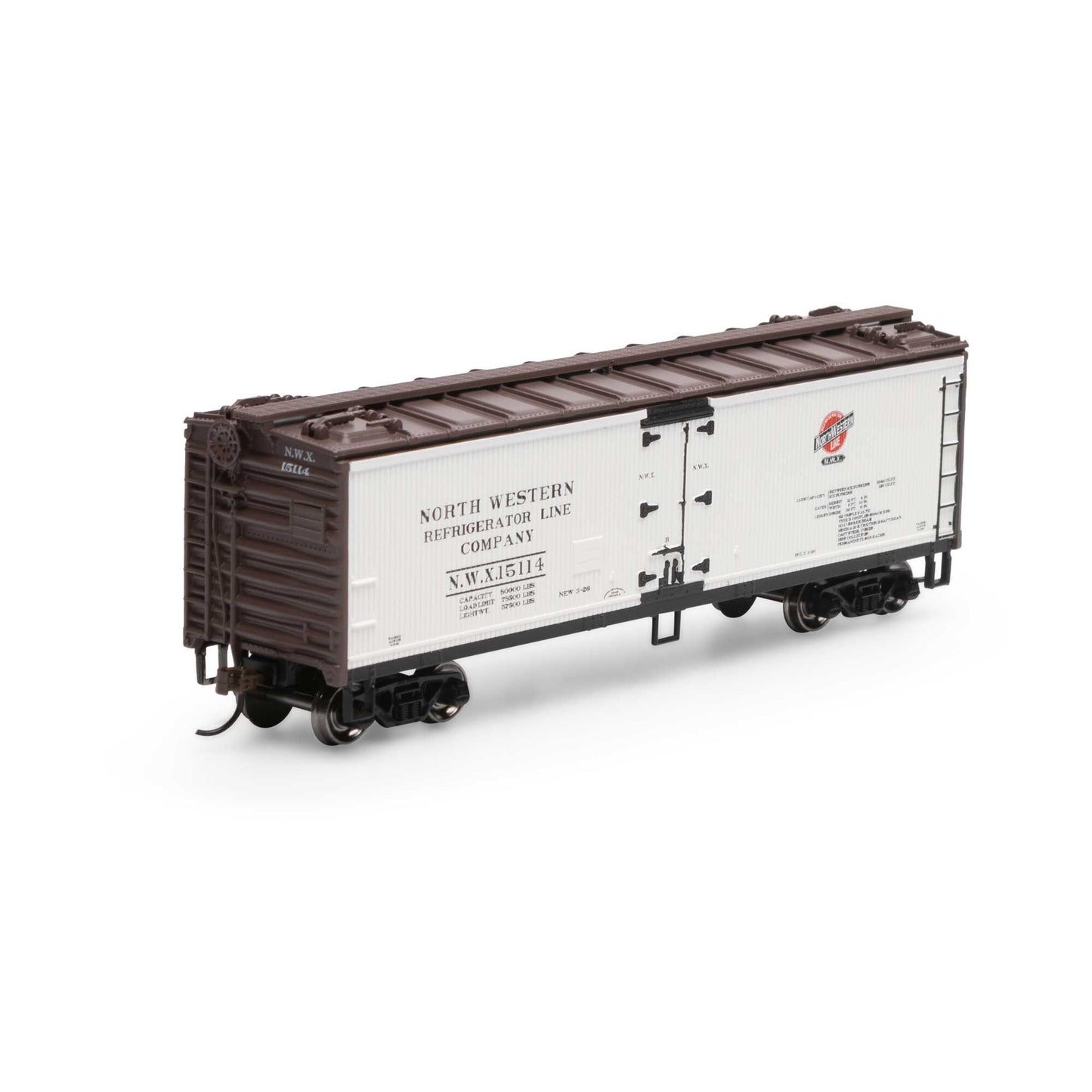 HO 40' Wood Reefer NWX #15114 (RND98494)