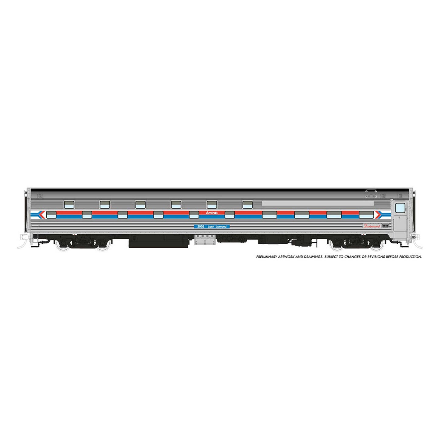 HO Budd Slumbercoach AMTK Phase1 Loch Ness 2027 (RPI141003)