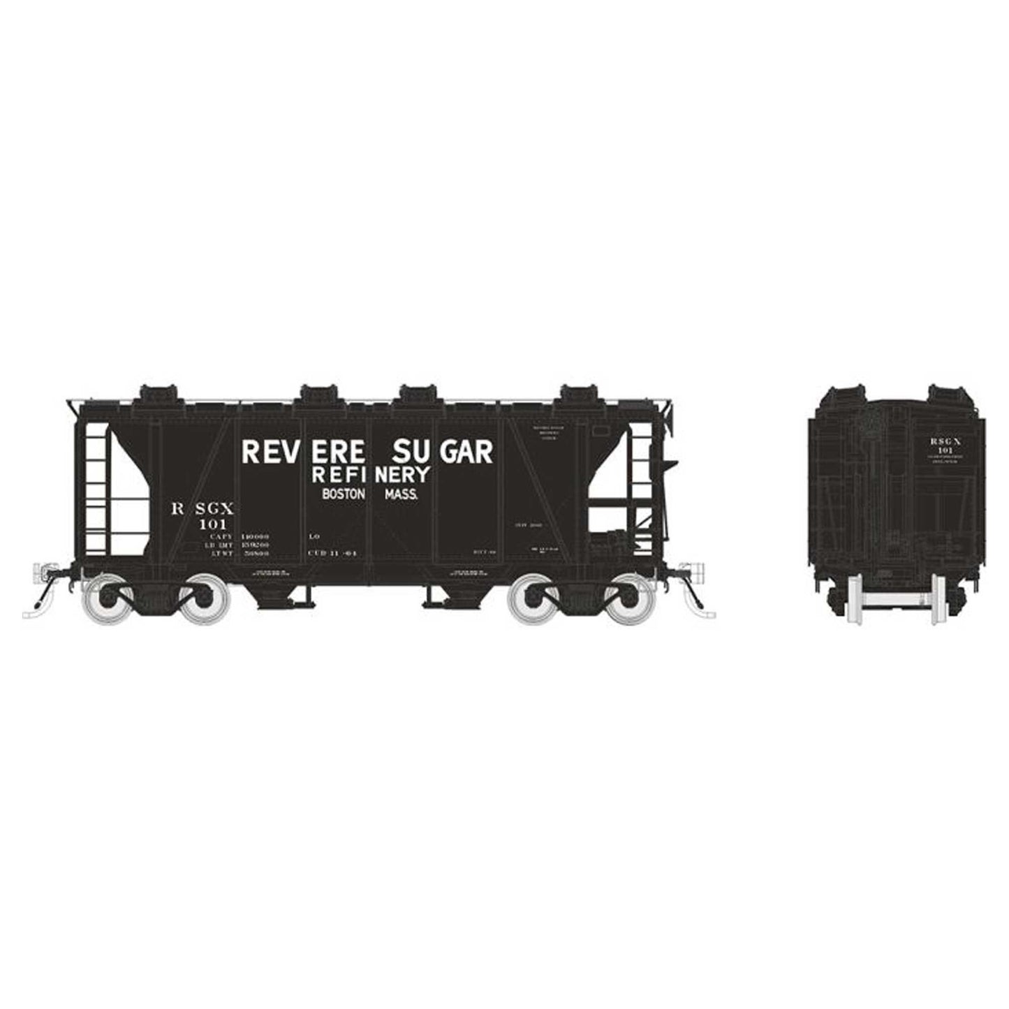 HO Revere Sugar Covered Hopper 6-Pack (RPI149012)