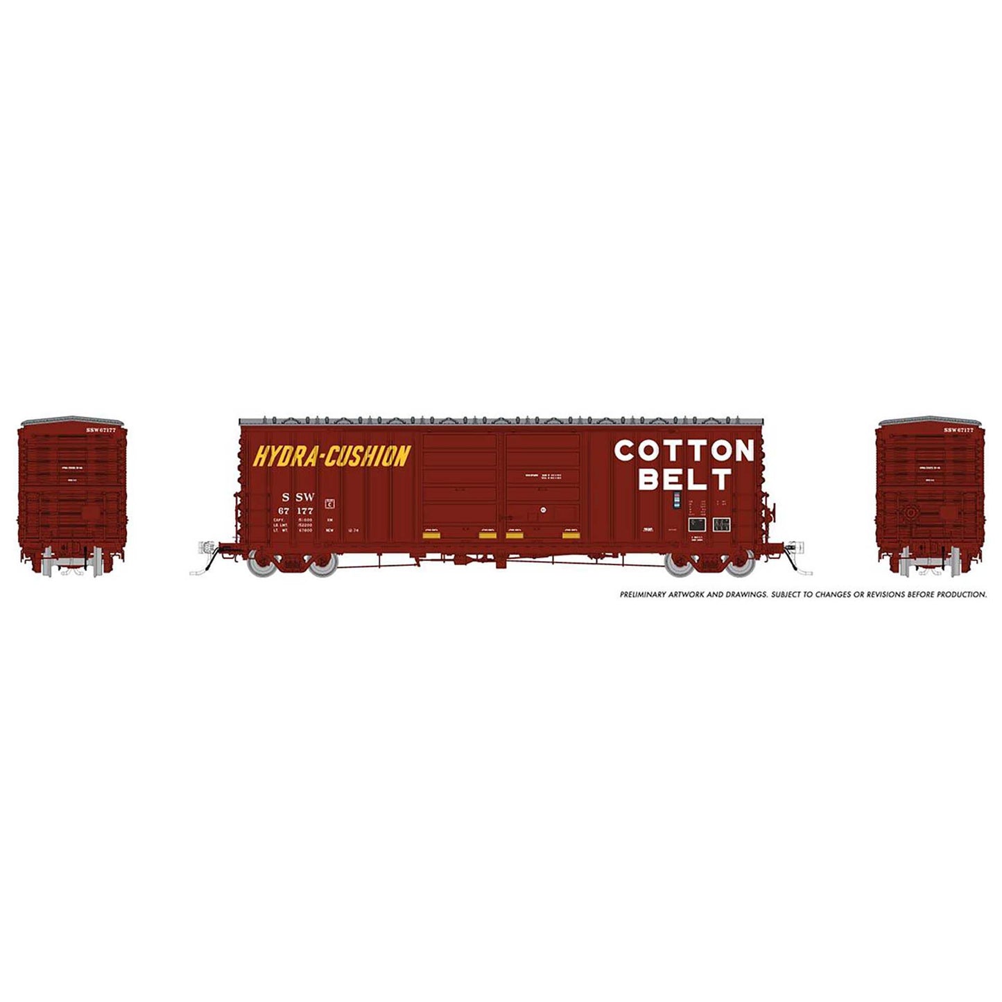 HO PCF B70 Boxcar SSW/Cotton Belt #2 (RPI170002A)