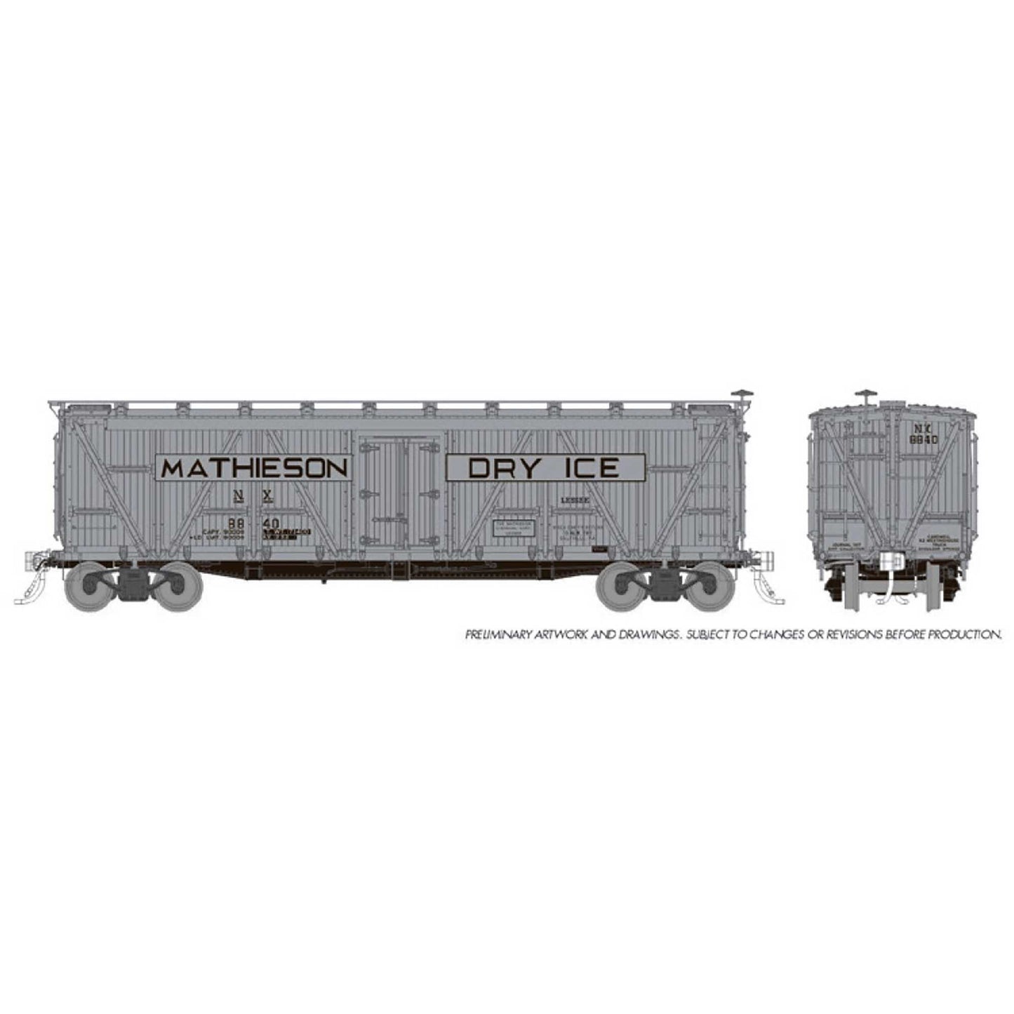 HO FGE R7 Reefer National Car Company Mathieson Model (RPI177205)