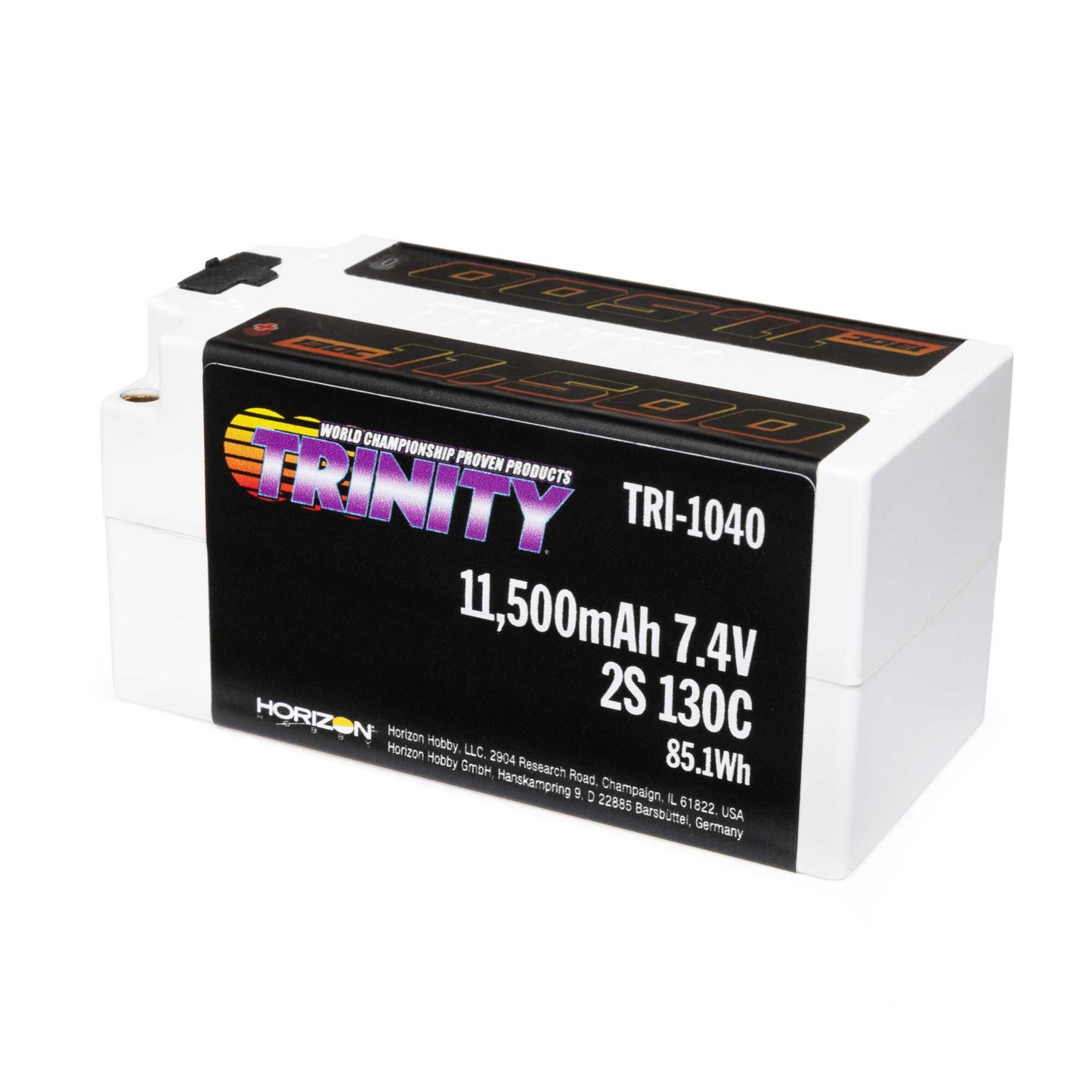 7.4V 11500mAh 2S2P 130C Fat Shorty LiPo Battery (TRI-1040)