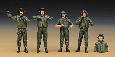 1/35 Israeli Tank Crew Figures Plastic Model Kit (ACYS1380)