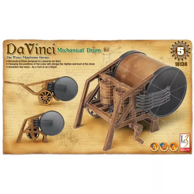Leonardo da Vinci's Mechanical Drum Plastic Model Kit (ACYS18138)
