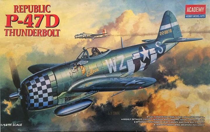 1/48 Republic P-47D Thunderbolt Plastic Model Kit (ACYS2159)