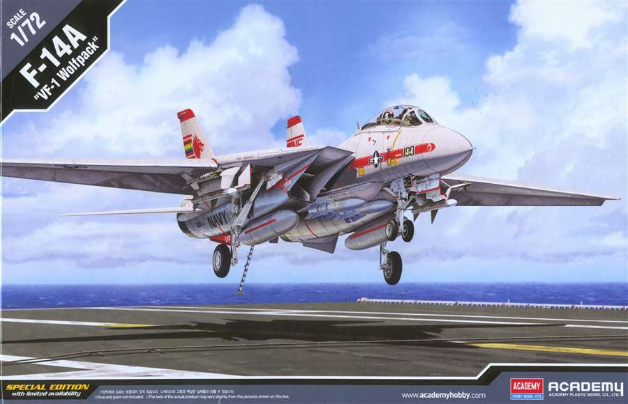 1/72 F-14A "VF-1 Wolfpack" Plastic Model Kit (ACYS2504)