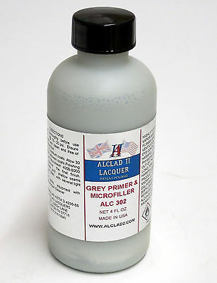 Grey Primer and Microfiller 4oz Lacquer (ALC302)