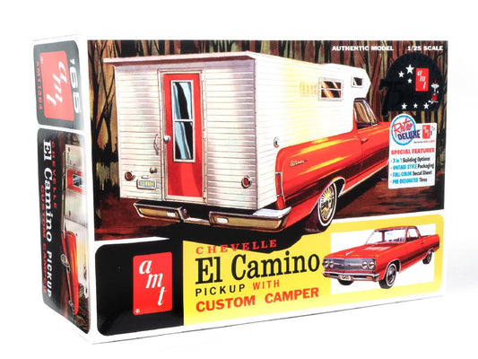 1/25 1965 Chevy El Camino with Camper Plastic Model Kit (AMT1364)