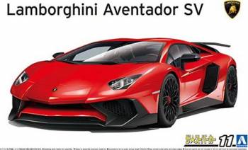 1/24 '15 Lamborghini Aventador SV Plastic Model Kit (AOS06120)