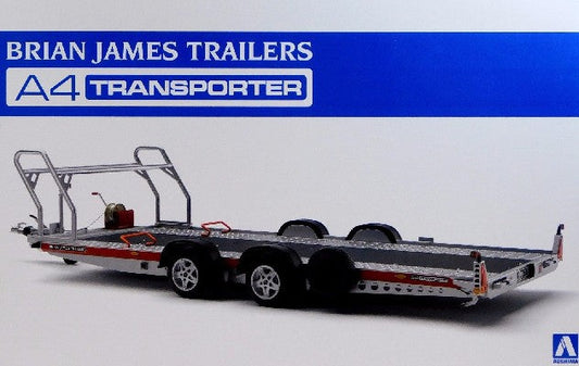 1/24 Brian James A4 Auto Transporter Trailer Plastic Model Kit (AOS52600)