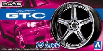 1/24 Wheel Set Volk Racing GT-C 19" for Plastic Models (AOS54611)