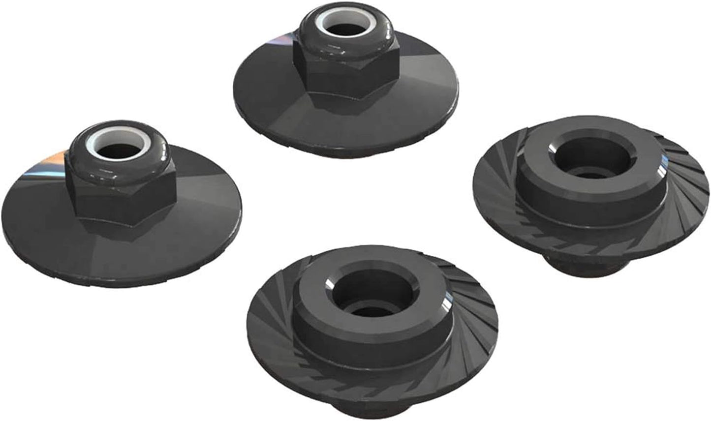 Flanged Lock Nut 5x8mm (4) (ARAC9698)