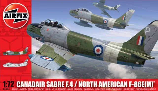 1/72 Canadair Sabre F.4 / North American F-86E(M) Plastic Model Kit (ARXS3083)