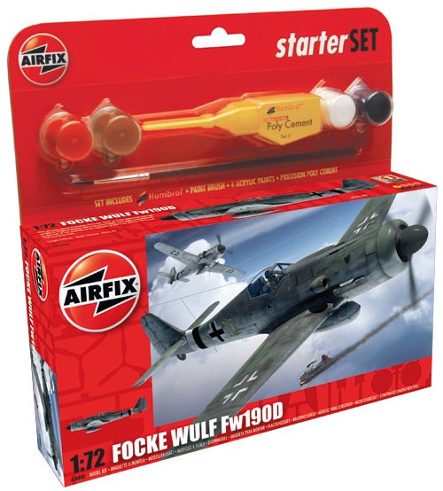 1/72 Focke Wulf Fw190D (Starter Set) Plastic Model Kit (ARXS5082)