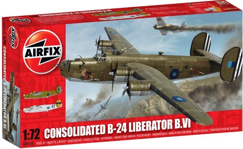 1/72 American Strategic Bomber Consolidated B-24J Liberator Plastic Model Kit (ARXS6010)