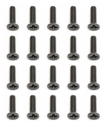 2x8mm Flat Head Phillips Screws: Apex 1:18 Touring (ASC25196)