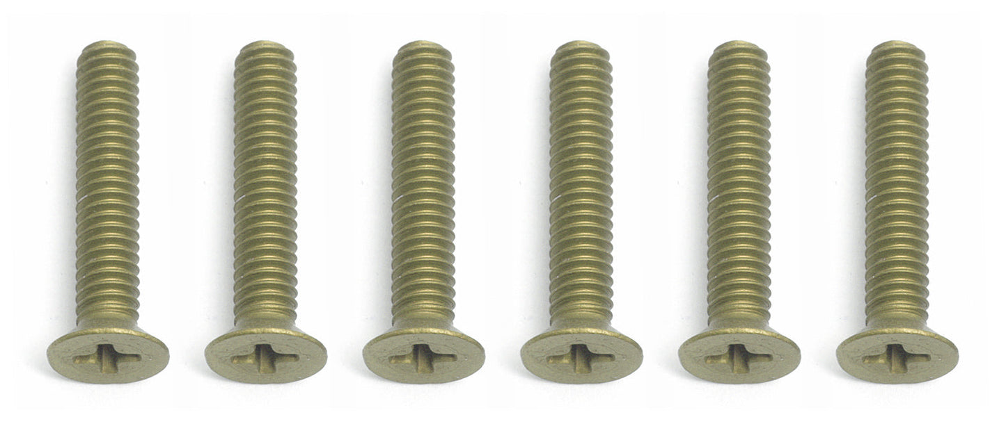 Aluminum Factory Team Flathead Phillips Screws 8-32x7/8" (6) (ASC6281)