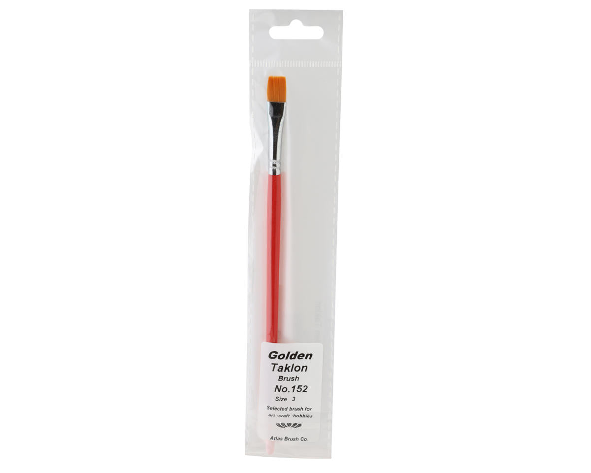 Golden Taklon Flat #3 Paint Brush (1) (ATB152I3)