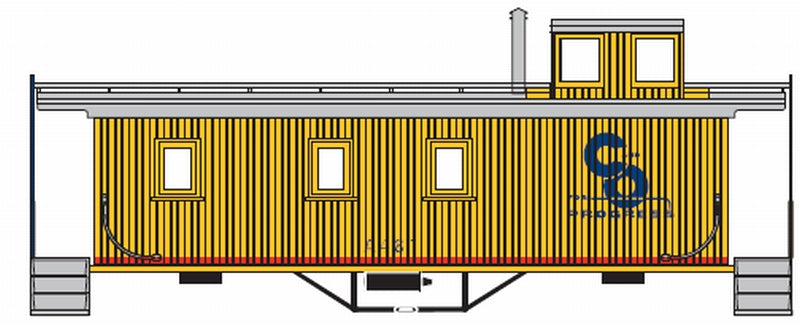 N 3 Window Caboose, Chesapeake & Ohio (C&O) (ATH11508)