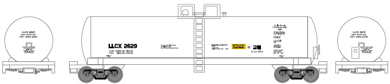 N 20,900-Gallon Tank Car, LLCX Inc. (LLCX) #12219 (ATH12219)