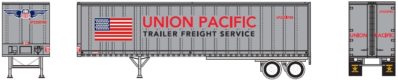 N 40' Fruehauf Z-Van Trailer Union Pacific #2011798 (ATH14248)