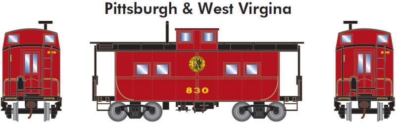 HO RTR Eastern Caboose, P&WV #830 (ATH74345)