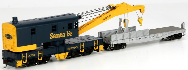 HO 250-Ton Crane and Work Tender, Atchison Topeka & Santa Fe (ATSF) #199793 (ATH75406)