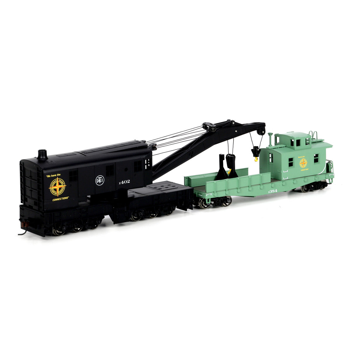 HO RTR 250-Ton Crane w/Tender, DT&I #X402 (ATH75409)