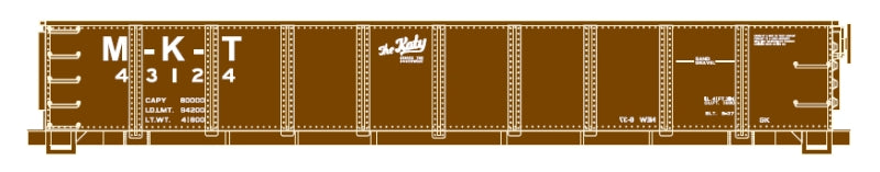 HO 40' Gondola, Missouri Kansas Texas (MKT) #43259 (ATH86080)