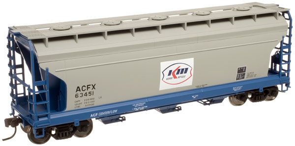 HO Trainman ACF 3560 Covered Hopper, Kerr-McGee (ACFX) #63451 (ATL20000879)
