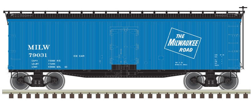 HO 40' Wood Reefer Ice Car, Milwaukee Road (MILW) #79018 (ATL20005845)