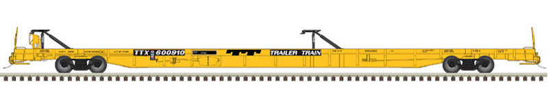 N 89J 89’ Flat Car Mid/End Hitches, TTX #600976 (ATL50005530)