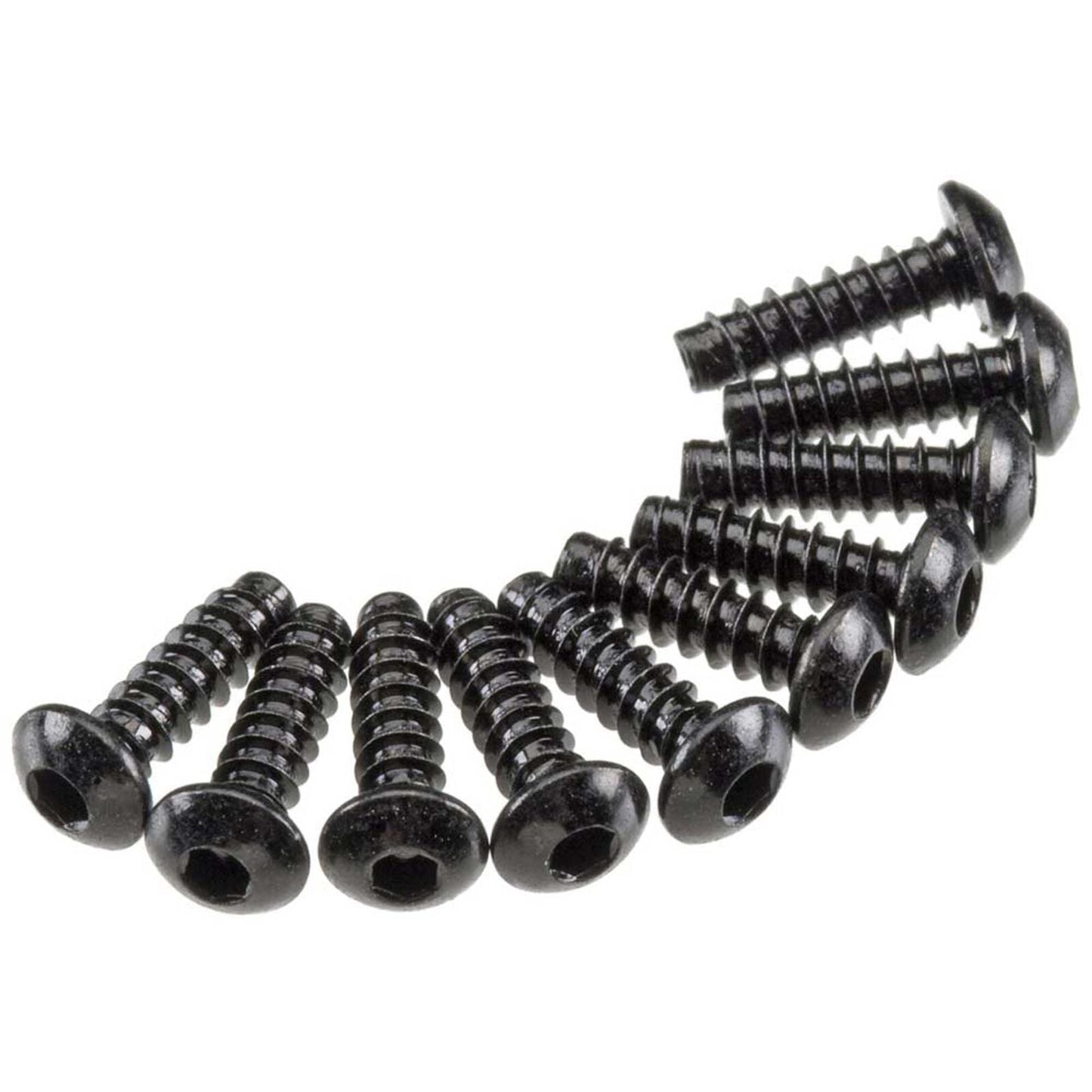 AXA435 Hex Tap Button Head Screw 3x10mm Black (10) (AXIC0121)