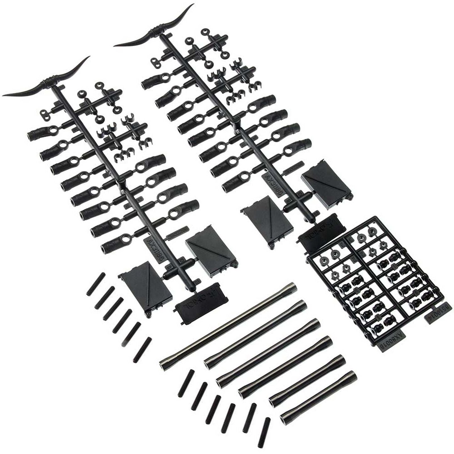 AX31465 Front Link Set Aluminum: SCX10 II (AXIC1465)