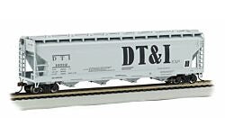 HO Silver Series 56' ACF Center-Flow CoveRed Hopper RTR Detroit Toledo and Ironton (BAC17532)