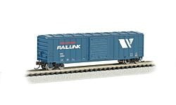 N ACF 50'6" Outside-Braced Sliding-Door Boxcar RTR Silver Series Montana Rail Link (BAC19657)