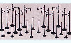 O Plasticville U.S.A. Classic Kits Signs and Boulevard Lights (BAC45990)