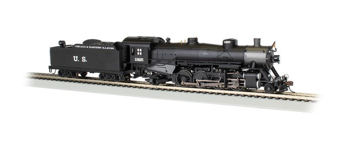 HO 2-8-2 C&EI USRA Light Engine with DCC Sound Value SoundTraxx #1925 (BAC54308)