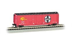 N 50' Plug Door Boxcar RTR Atchison, Topeka and Santa Fe "Shock Control" (BAC71052)
