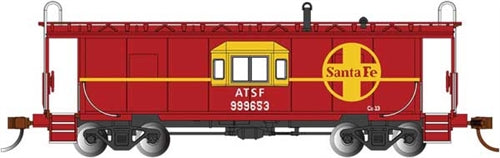 HO Steel Bay-Window Caboose Santa Fe (BAC73206) – Nankin Hobby