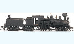 HO Steam 80-Ton Three-Truck Shay PoweRed Painted UnletteRed Steel Cab (BAC81902)
