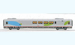 HO "Acela" Streamlined Cars (Matching Locos BAC81949 Sold Separately) Amtrak Cafe Car (BAC89941)