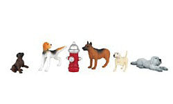 O SceneScapes Dogs With Fire Hydrant (6) (BACU5858)
