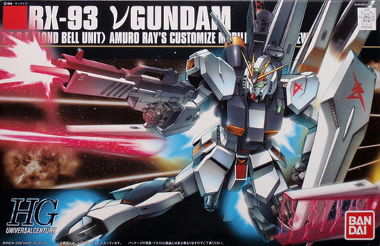 1/144 High Grade Universal Century #86 RX-93 Nu Gundam from "Char's Counterattack" Snap-Together Plastic Model Kit (BAN2004937)