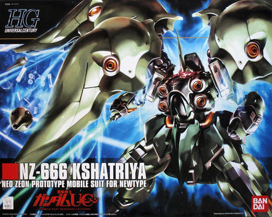 1/144 High Grade Universal Century NZ-666 Kshatriya from "Gundam UC" Snap-Together Plastic Model Kit (BAN2072798)