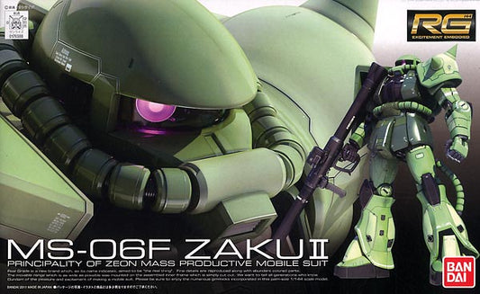 1/144 Real Grade MS-06F Zaku I from "Mobile Suit Gundam" Snap-Together Plastic Model Kit (BAN2137102)