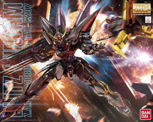 1/100 Master Grade GAT-X207 Blitz Gundam from "Gundam SEED" Snap-Together Plastic Model Kit (BAN2156733)
