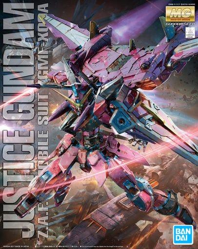 1/100 Master Grade ZGMF-X09A Justice Gundam from "Gundam SEED" Snap-Together Plastic Model Kit (BAN2374530)