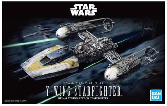 1/72 Star Wars Y-Wing Starfighter Snap-Together Plastic Model Kit (BAN2378838)