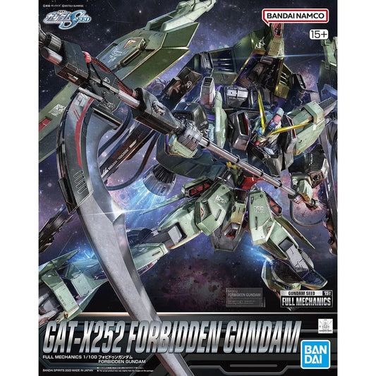 1/100 Full Mechanics GAT-X252 Forbidden Gundam from "Gundam SEED" Snap-Together Plastic Model Kit (BAN2640763)